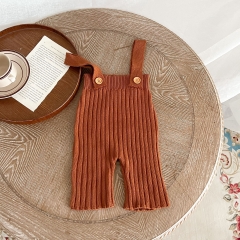 Infant Baby Unisex knitting Straps Pants In Sets Wholesale