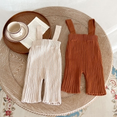Infant Baby Unisex knitting Straps Pants In Sets Wholesale