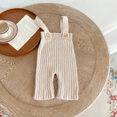 Infant Baby Unisex knitting Straps Pants In Sets Wholesale
