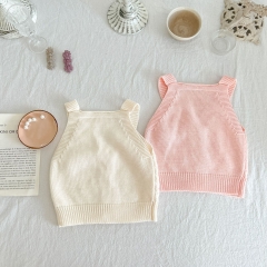Infant Baby Girl Love Knitting Vest Wholesale