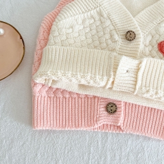Infant Baby Girl Love Knitting Vest Wholesale