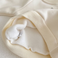 Infant Baby Unisex Lovely Cartoon Rabbit Velvet-in Top Combo Pants In Winter Wholesale