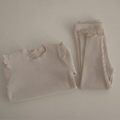 Infant Baby Girls & Boys Long Sleeve Top & Shorts In Spring Auutmn Winter Home Wear Sets With Headband Wholesale