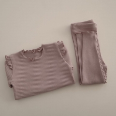 Infant Baby Girls & Boys Long Sleeve Top & Shorts In Spring Auutmn Winter Home Wear Sets With Headband Wholesale