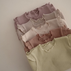 Infant Baby Girls & Boys Long Sleeve Top & Shorts In Spring Auutmn Winter Home Wear Sets With Headband Wholesale