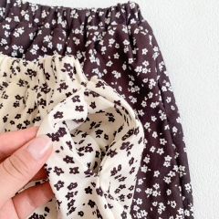 Infant Baby Girl Little Floral Print Velvet-in Pants In Winter Wholesale
