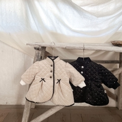Infant Baby Small Fragrance Thicker Warmful Winter Coat Wholesale