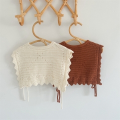 Infant Baby Girls Hollow-out Round Collar Knitting Vest Wholesale