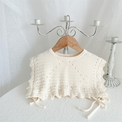 Infant Baby Girls Hollow-out Round Collar Knitting Vest Wholesale