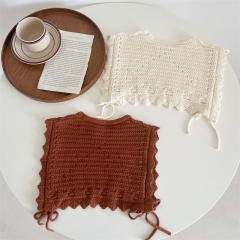 Infant Baby Girls Hollow-out Round Collar Knitting Vest Wholesale