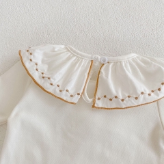 Infant Baby Comfy Solid Baseshirt In Spring Autumn Wearing Wholesale