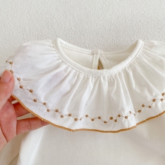 Infant Baby Comfy Solid Baseshirt In Spring Autumn Wearing Wholesale