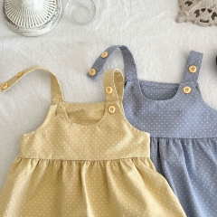 Infant Baby Girls Dot Print Overalls In Spring Autumn Wholesale
