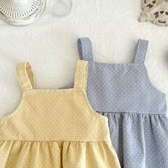 Infant Baby Girls Dot Print Overalls In Spring Autumn Wholesale