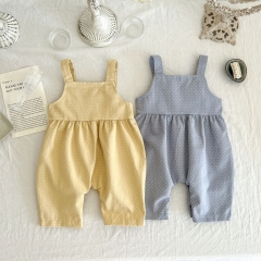 Infant Baby Girls Dot Print Overalls In Spring Autumn Wholesale