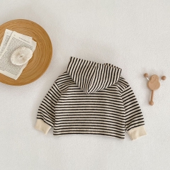 2023 Spring Strips Hoodie Coat Wholesale