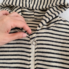 2023 Spring Strips Hoodie Coat Wholesale