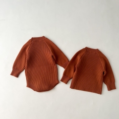 Infant Baby Unisex Bear Pattern Knitting Romper Top Sweater Wholesale
