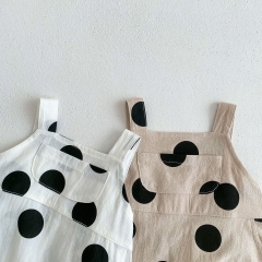 Infant Baby Polka Dot Pattern Cute Unisex Summer Overalls Wholesale