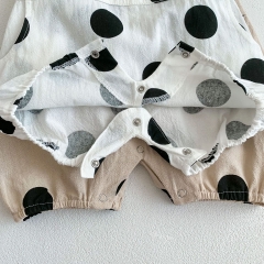 Infant Baby Polka Dot Pattern Cute Unisex Summer Overalls Wholesale