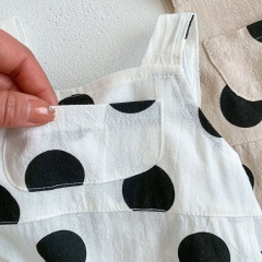 Infant Baby Polka Dot Pattern Cute Unisex Summer Overalls Wholesale
