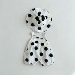 Infant Baby Polka Dot Pattern Cute Unisex Summer Overalls Wholesale
