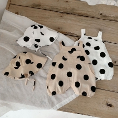 Infant Baby Polka Dot Pattern Cute Unisex Summer Overalls Wholesale