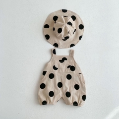 Infant Baby Polka Dot Pattern Cute Unisex Summer Overalls Wholesale
