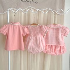 Infant Baby Girl All Pink Series Chanel Style Fashion Outfits Wholesale