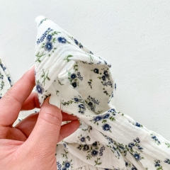 Infant Baby Girl Floral Graphic Sling Tops With Loose Shorts Sets Wholesale