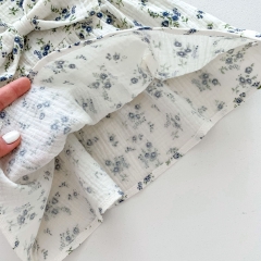 Infant Baby Girl Floral Graphic Sling Tops With Loose Shorts Sets Wholesale