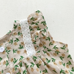 Infant Baby 2023 New Arrival Summer Floral Flutter Sleeved Sets Wholesale