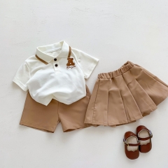Infant Baby Preppy Style for Girls & Boys In Sets Summer Wearing Wholesale