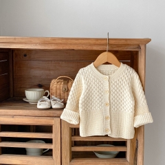 Infant Baby Long-sleeved Two Different Article Cardigan Wholesale