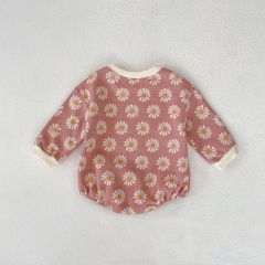 2023 New Arrival Infant Baby Print Flower Knitted Sweaters One Piece Wholesale