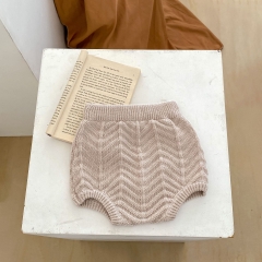 Baby Unisex 0-6 months Round Collar Knitted Sweaters Combo Short Pants In Sets Wholesale