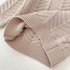 Baby Unisex 0-6 months Round Collar Knitted Sweaters Combo Short Pants In Sets Wholesale