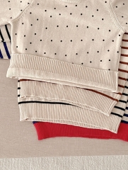 2023 New Autumn Infant Baby Unisex Round Collar Knitting Long-sleeved Wholesale