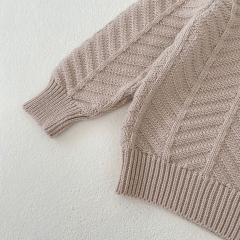 Baby Unisex 0-6 months Round Collar Knitted Sweaters Combo Short Pants In Sets Wholesale