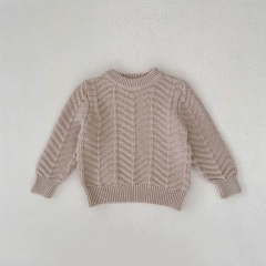 Baby Unisex 0-6 months Round Collar Knitted Sweaters Combo Short Pants In Sets Wholesale