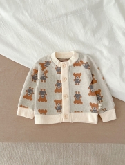2023 Autumn Infant Baby Six Colors Knit Cardigan Spring & Autumn Knitwear Wholesale