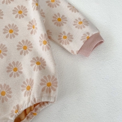 2023 New Arrival Infant Baby Print Flower Knitted Sweaters One Piece Wholesale