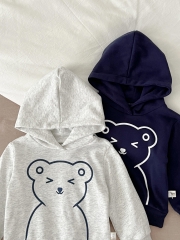 New Autumn Infant Baby Boys Bear Print Long-sleeved Combo Pants In Sets Wholesale
