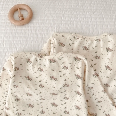 2023 New Arrival Infant Baby Girls Lace Round Collar Long-sleeved Sets Wholesale