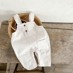 2023 Infant Baby Unisex Stripes Shirt Combo Corduroy Overalls In Sets Wholesale
