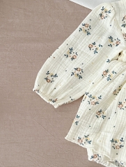 2023 Baby Girls New Autumn Floral Print Long Sleeve One Piece Wholesale