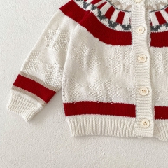 2023 New Arrival Infant Baby Girls Romper Combo Cardigan In Sets Wholesale