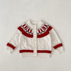 2023 New Arrival Infant Baby Girls Romper Combo Cardigan In Sets Wholesale