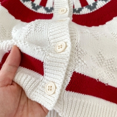 2023 New Arrival Infant Baby Girls Romper Combo Cardigan In Sets Wholesale