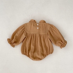 Baby Gilrs 2023 New Autumn Embroidery Long Sleeve One Piece Wholesale